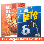 Cahier 192 Pages – 17×22 cm – Papier 60g