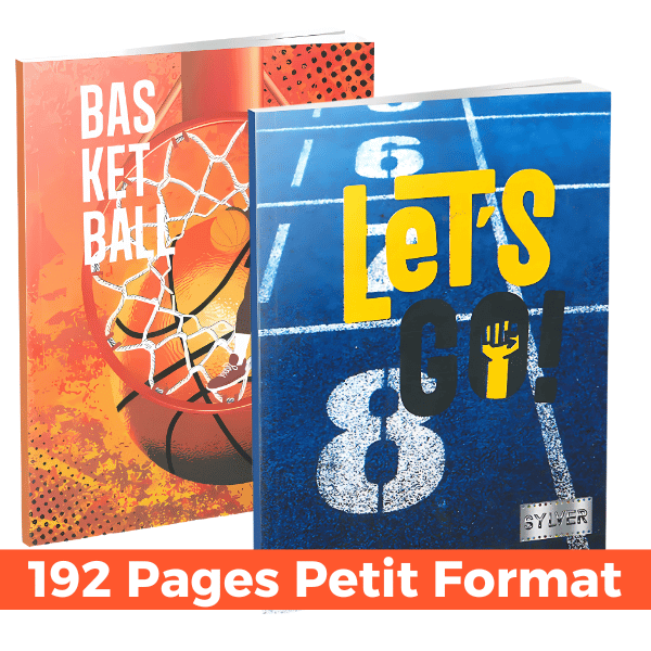 Cahier 192 Pages – 17×22 cm – Papier 60g