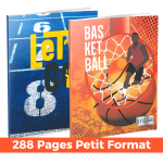 Cahier 288 Pages – 17×22 cm – Papier 60g