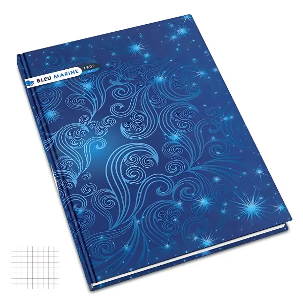 دفتر تسجيل 192 صفحة – 21×29.7 سم – BLEU MARINE