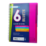 Cahier 6 sujets – A4 – 288 pages