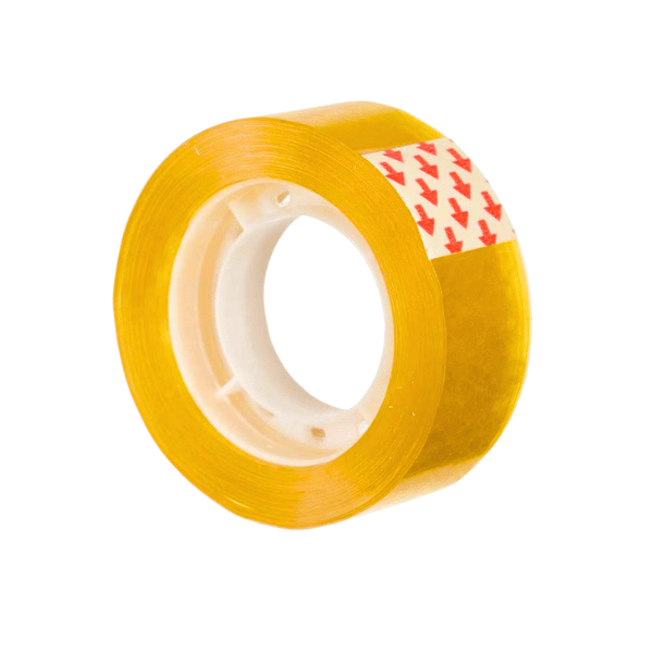 Scotch adhésif jaunâtre – 18mm x 25m